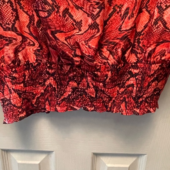 Michael Kors Blouse Pink Snakeskin Print 2X - Picture 7 of 7